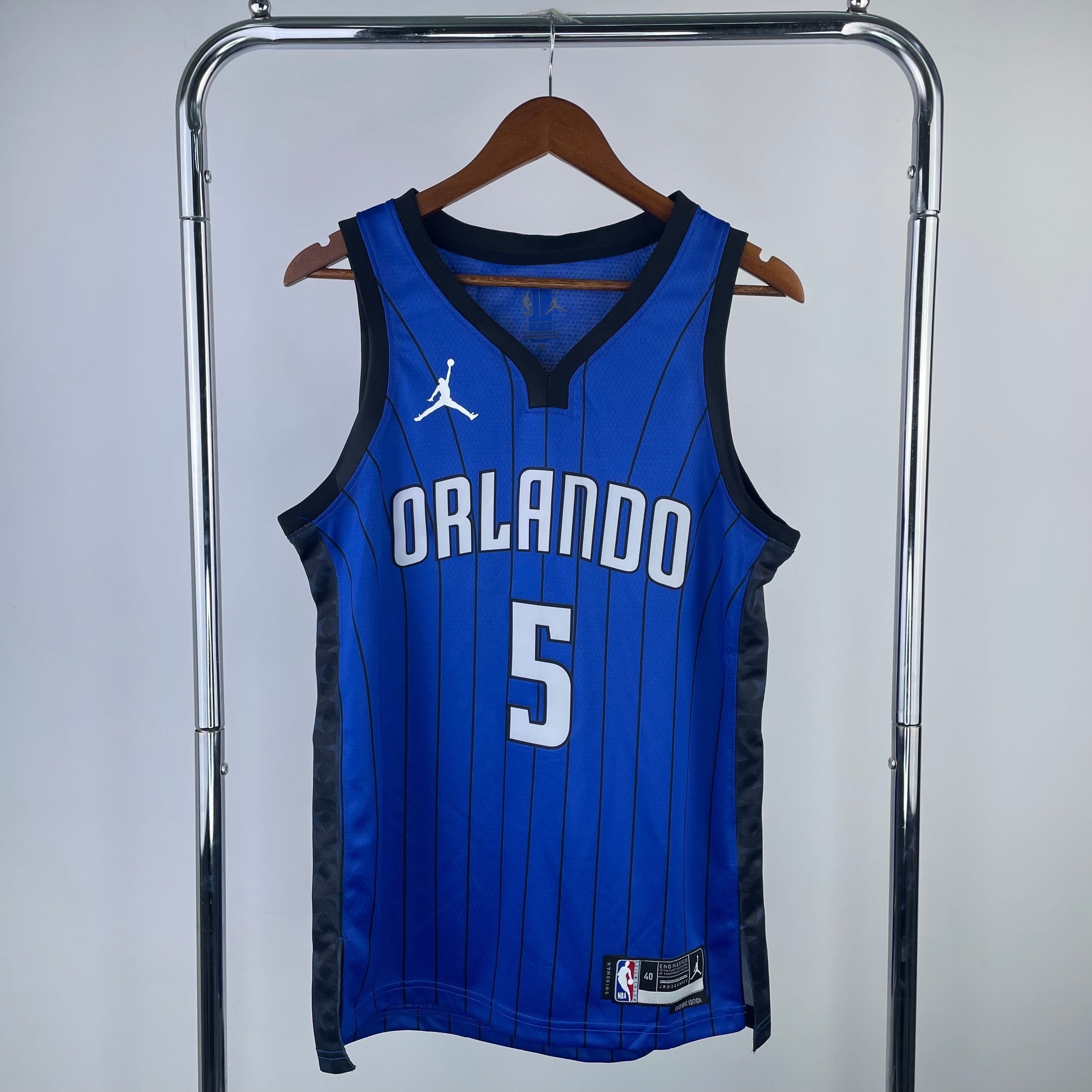 Men Orlando Magic #5 Banchero Blue Jordan style 2023 NBA Jersey->orlando magic->NBA Jersey